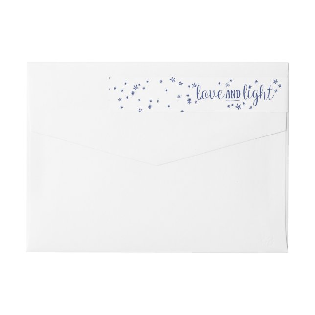 Liebe & Light Holiday Wraparound Address Label (Rückseite)