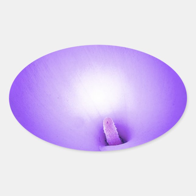 Liebe Light, Lilie_ Ovaler Aufkleber (Vorderseite)