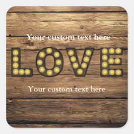 LIEBE Lighters Letters Rustic Country Sticker Gefa