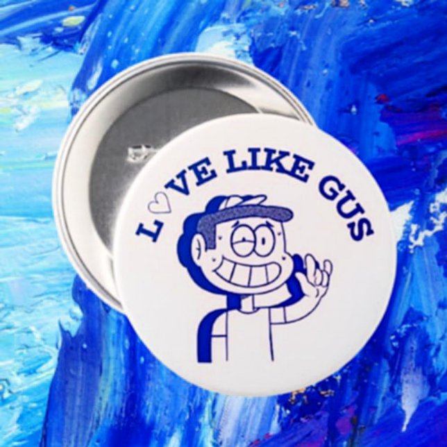 Liebe like Gus: ASL Tribute Design Button (Von Creator hochgeladen)