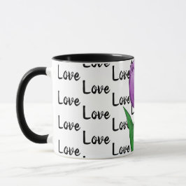Liebe Lila Tulip Tasse