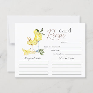 Liebe Limoncello Cocktail Brautparty Rezept Karte