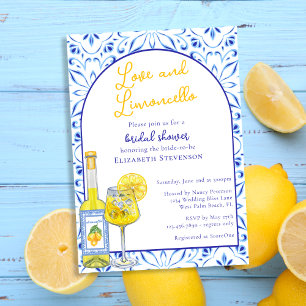 Liebe & Limoncello Italienische Cocktail Brautpart Einladung