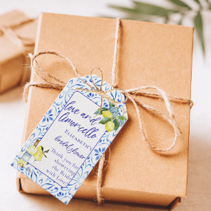 Liebe Limoncello Italienische handgeschriebene Bab Geschenkanhänger