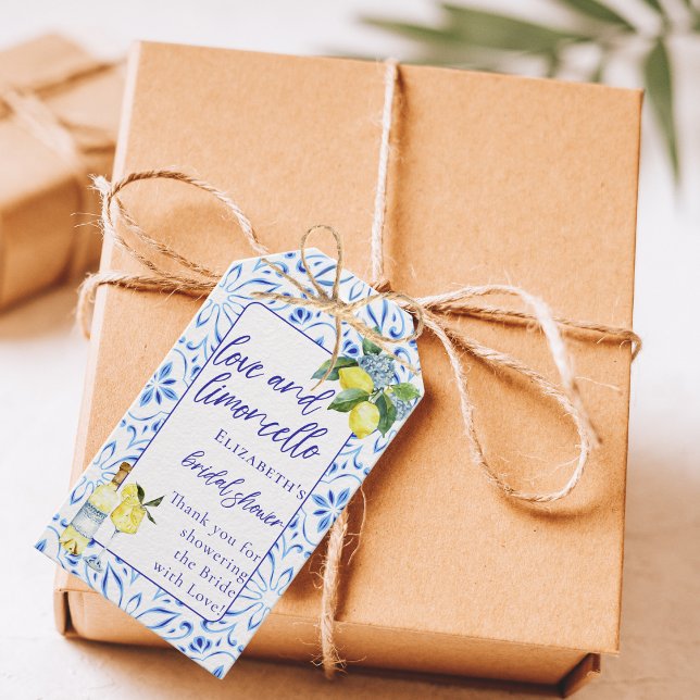 Liebe Limoncello Italienisches handgeschriebenes B Geschenkanhänger (Von Creator hochgeladen)