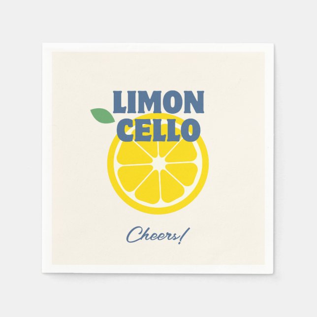 Liebe Limoncello Serviette (Vorderseite)