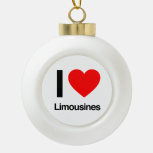 Liebe Limousinen Keramik Kugel-Ornament