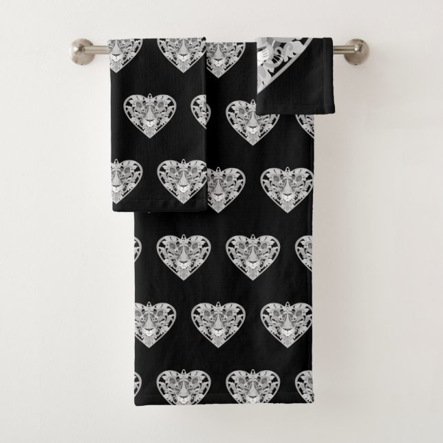 Liebe Lioness Handtuchhalter Set (Insitu)