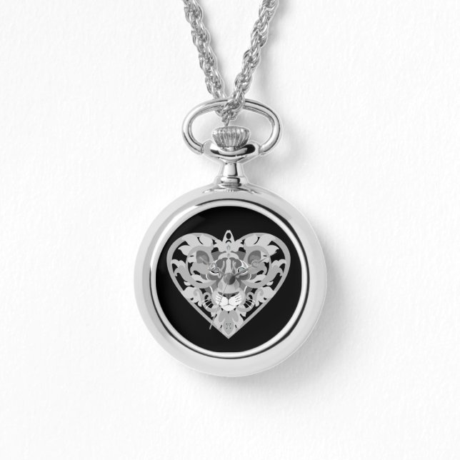 Liebe Lioness Locket Ladys beobachten Armbanduhr (Vorderseite)