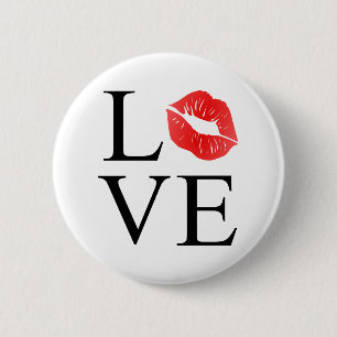 Liebe-Lippen Button