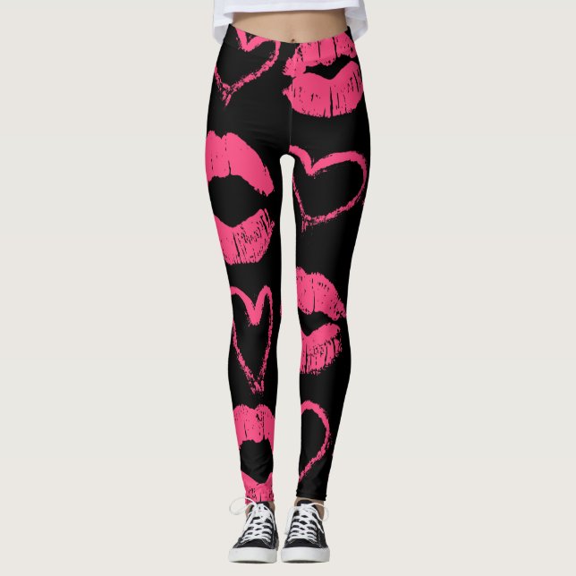 Liebe-LippenLeggings Leggings (Vorderseite)