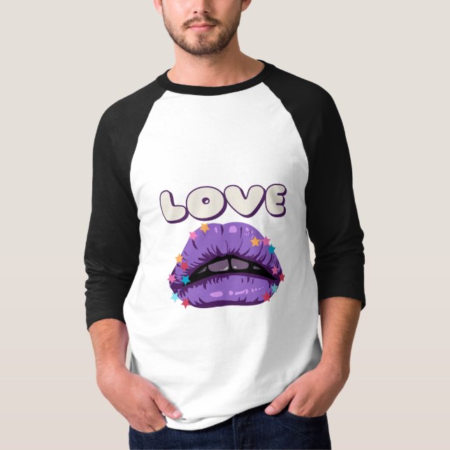 Liebe Lips Graphic T - Shirt (Vorderseite)