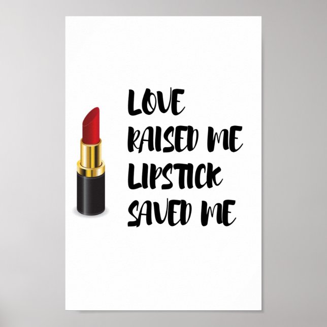 Liebe Lipstick Gerettet Poster (Vorne)