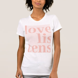 Liebe Listens T - Shirt, Lachs T-Shirt