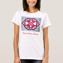 Liebe-LiveLiebe-T - Shirt-Herz-Kunst
