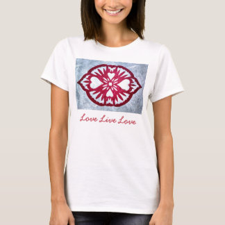 Liebe-LiveLiebe-T - Shirt-Herz-Kunst T-Shirt