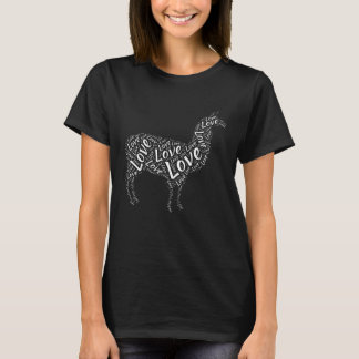 Liebe Llama I Liebe Llamas Word Cloud Grafische Pr T-Shirt