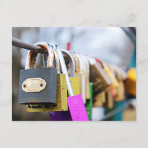 Liebe-Lock-Bridge Postkarte