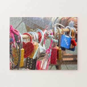 Liebe Locks Brooklyn Bridge New York. Puzzle