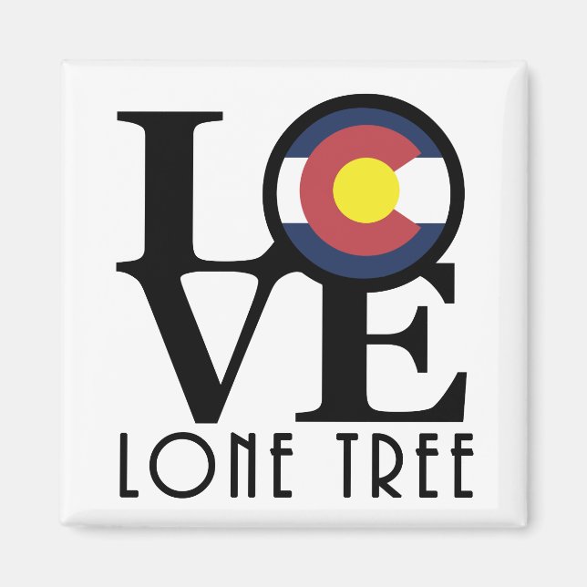 LIEBE Lone Tree Colorado Magnet (Vorne)