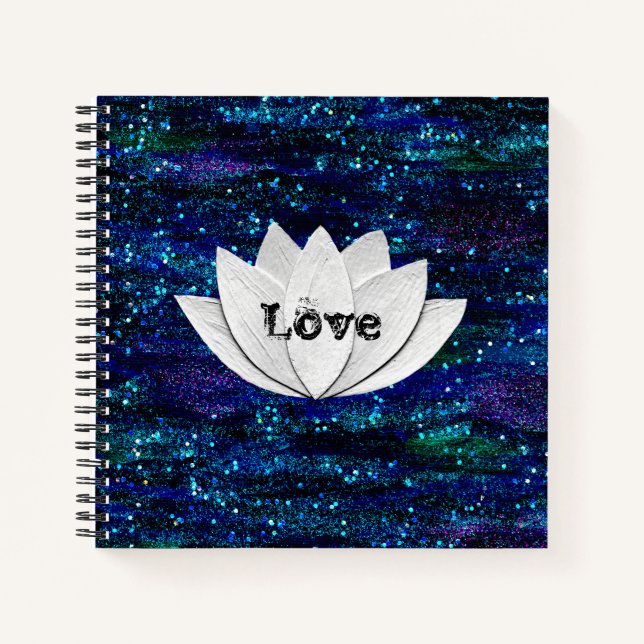 Liebe Lotus Blume Galaxy Notebook Notizbuch (Vorderseite)