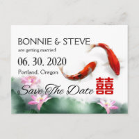 Liebe | Lotus Koi Double XI Save the Date