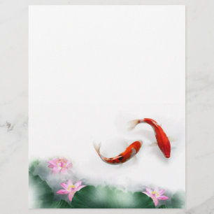 Liebe   Lotus Koi Orient Hormont Kunst Flyer