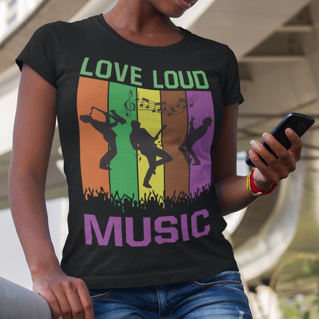 Liebe Loud Music Country Techno T-Shirt (Von Creator hochgeladen)