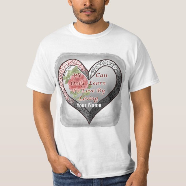 Liebe Love Heart T - Shirt (Vorderseite)