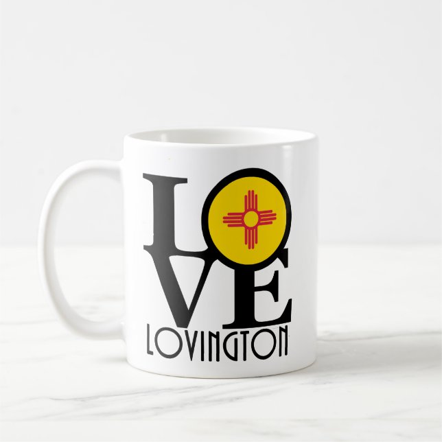 LIEBE Lovington New Mexico 11oz Kaffeetasse (Links)