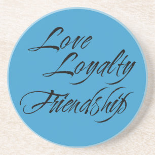 Liebe Loyalität Freundschaft Hochzeit Stimmung bla Getränkeuntersetzer