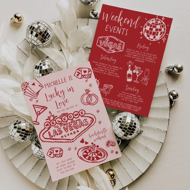 Liebe Lucky Bachelorette Wochenende Party Einladung (Von Creator hochgeladen)