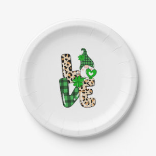 LIEBE Lunch Lady Gnome Funny St Patrick's Day Sham Pappteller