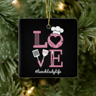 Liebe Lunch Lady Leben Lustige Valentinstag Gesche Keramikornament