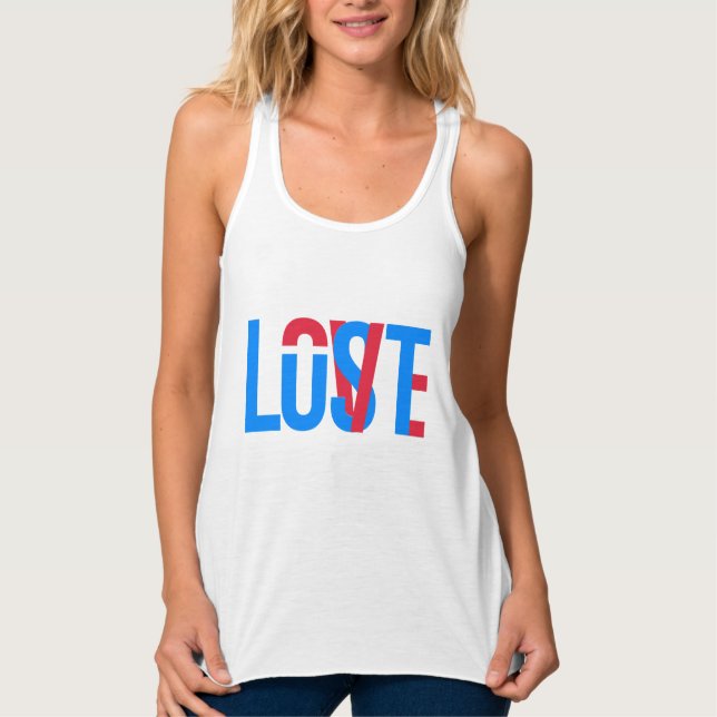 Liebe, Lust, verloren Tank Top (Vorderseite)
