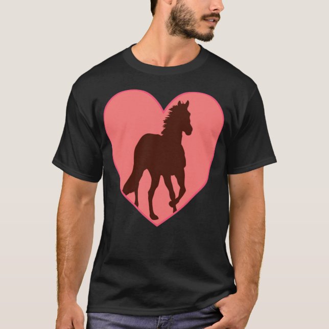 Liebe lustiges Rodeo T-Shirt (Vorderseite)