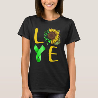 Liebe Lymphom Band Sonnenblume T-Shirt