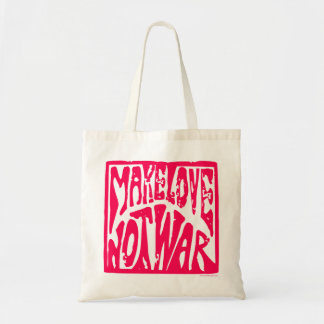 Liebe machen, nicht Krieg - Hippie-Design für Frie Tragetasche
