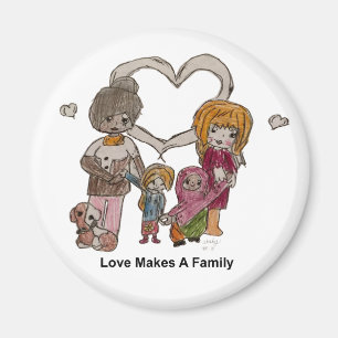 Liebe macht eine Familie durch Ainsley--Magnet Magnet