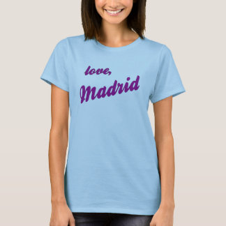 Liebe, Madrid - blaues strappy T-Shirt