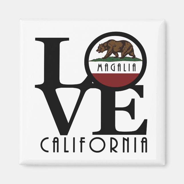 LIEBE Magalia CA Magnet (Vorne)