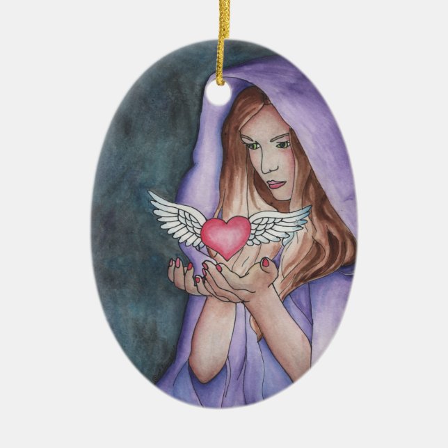 Liebe-Magie Keramikornament (Vorne)