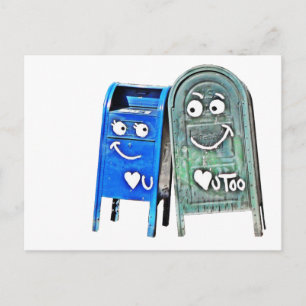 Liebe-Mailboxen : i Liebe Sie Postkarte