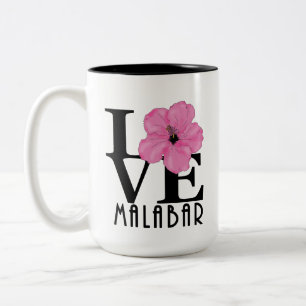 LIEBE Malabar 15oz Rosa Hibiskus Zweifarbige Tasse