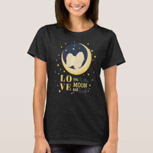 Liebe Malteser Hund zum Mond T-Shirt