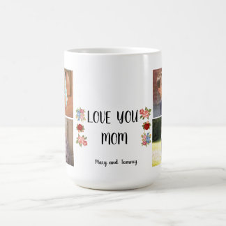 Liebe Mama Angela Script Blumen-Design Kaffeetasse
