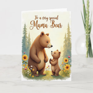 Liebe Mama-Bär-Wiesen-Karte Karte