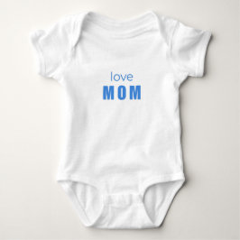 Liebe Mama Blau Neugeborenen-Body Baby Strampler