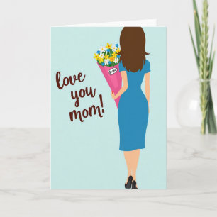 Liebe Mama Blumen Geschenkkarte Karte