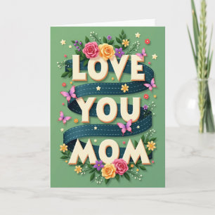 Liebe Mama Blumengrußkarte Karte